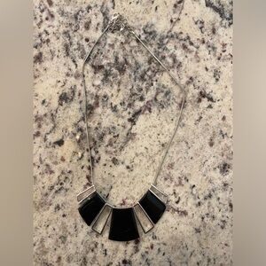 Black and silver necklace